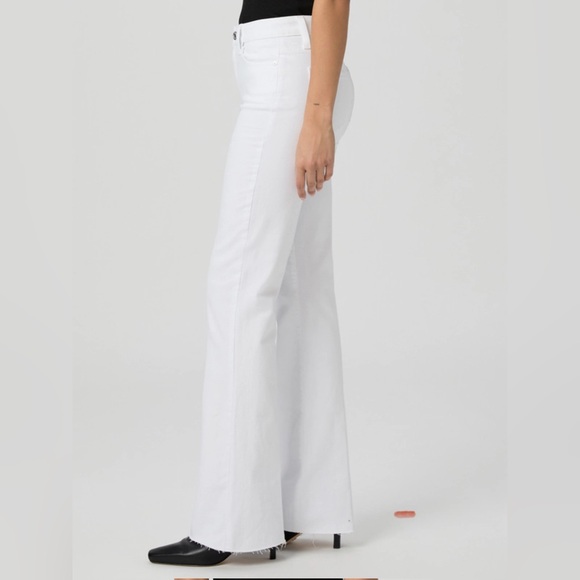 PAIGE White Flare Wide Leg Denim - Picture 3 of 13